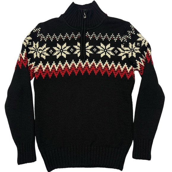 Dale of Norway Myking Nordic Merino Wool Black Chunky Knit Men’s Sweater XL NEW - Picture 16 of 16